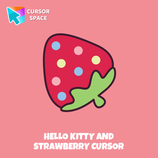 Hello Kitty and Strawberry cursor pointer cursor